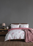 картинка Комплект постельного белья MELTEM PEMBE, состав: 100% хлопок, размер: евро Limasso магазин «Аура Дома»