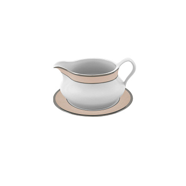 Соусник, 540 мл, фарфор, серия ETHEREAL MOKA