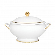Супница, объем 3280 мл, набор столовой посуды  PREMIUM GOLD, фарфор PORCEL магазин «Аура Дома»