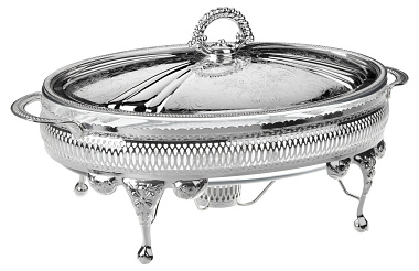 Блюдо для сервировки овальное с крышкой, размер: 35x22x18,5 см, Queen Anne