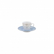 Чашка кофейная, 100 мл, фарфор, серия SILVER RAIN PORCEL  магазин «Аура Дома»