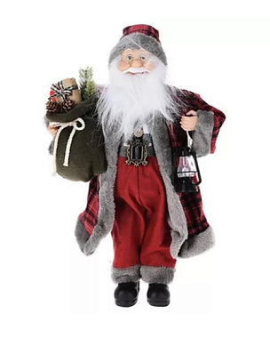 Дед мороз с фонарем и мешком