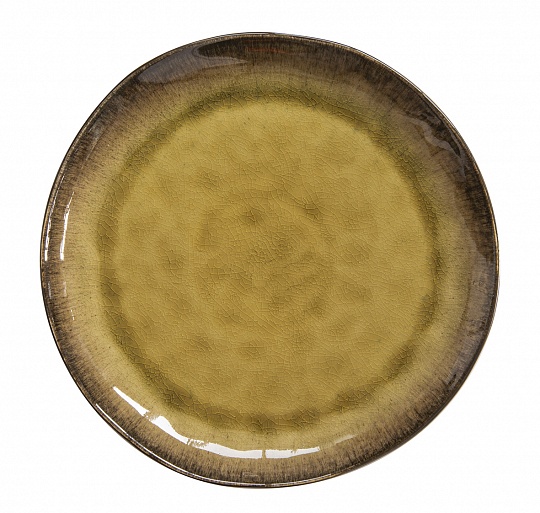 Блюдце сервировочное керамическое KOSMOS OCRA, д. 20,5 см
