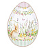 Блюдо сервировочное фарфоровое HAPPY EASTER, размер: 30x21 см в подарочной упаковке