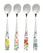 Набор чайных ложек ROYAL BLOSSOM (4 шт) в подарочной упаковке  магазин «Аура Дома»
