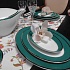Набор столовой посуды обеденный, 41 предмет, фарфор, серия ETHEREAL ULTRAMARINE GREEN