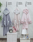 картинка Халат женский LAVENDER, состав: 100% хлопок, размер: S, цвет: лавандовый  магазин «Аура Дома»