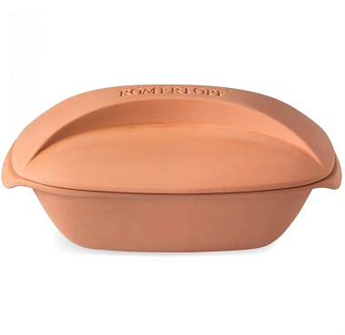 Емкость для запекания с крышкой CULINARIO размер 22,0 x 13,7 x 36,5 cm цвет терракот примерно на 4 человек