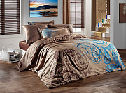 картинка Комплект постельного белья SAL KAHVE, состав: 100% хлопок, размер: евро Limasso магазин «Аура Дома»