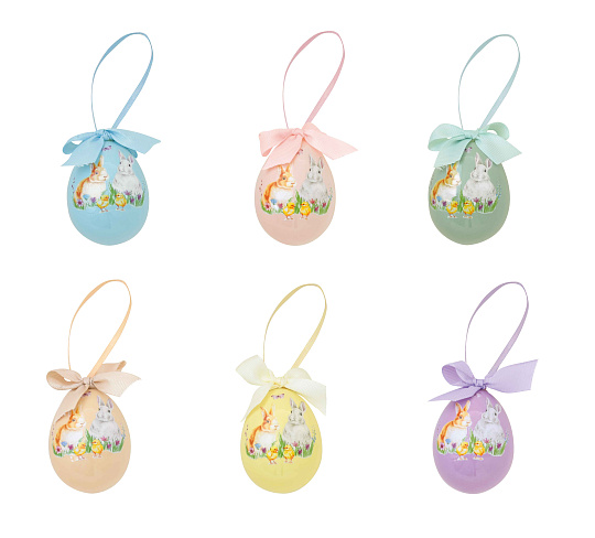 Статуэтка керамическая декоративная HAPPY EASTER, размер: 4,5х6,5 см в подарочной упаковке