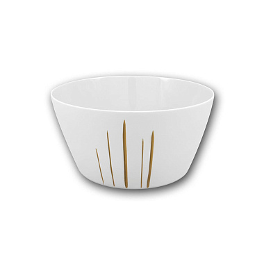 Салатник, 25 см, фарфор, серия GOLDEN TOUCH