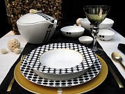 Набор столовой посуды обеденный, 41 предмет, фарфор, серия ATHOS PORCEL  магазин «Аура Дома»