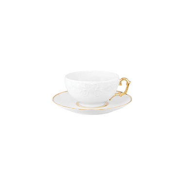 Блюдце фарфоровое OLYMPUS PREMIUM GOLD, д. 15 см
