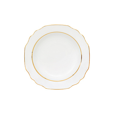 Тарелка суповая фарфоровая VIENA PREMIUM GOLD, д. 23 см