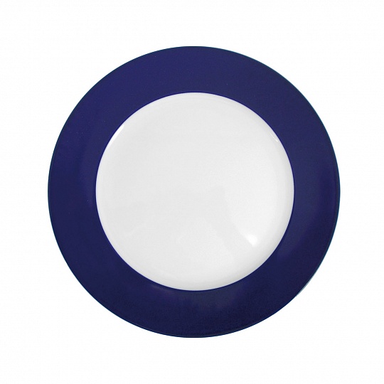 Тарелка сервировочная, синяя, 31 см, фарфор, серия DOM PURE COBALT, фарфор