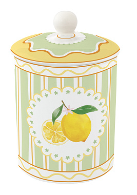 Банка фарфоровая FRUIT MANIA, д. 11,5 см в подарочной упаковке