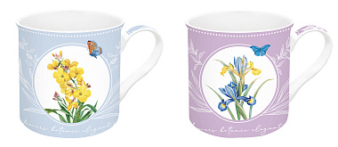 Набор кружек фарфоровых ROYAL BLOSSOM (2 шт), объем 300 мл в подарочной упаковке