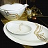 Набор столовой посуды обеденный, 41 предмет, фарфор, серия FIUME D'ORO