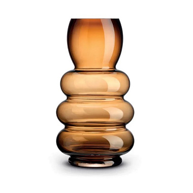 Ваза стеклянная AMBER, размер: 15,5х30 см в подарочной упаковке