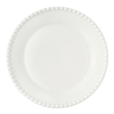 Блюдце фарфоровое TIFFANY WHITE, д. 19 см