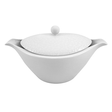 Супница, 37х23 см, фарфор, серия  STRAVAGANZA WHITE