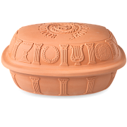 картинка Емкость для запекания с крышкой 50 Jahre Jubilee Roaster размер 29,3 x 16,7 x 39,8 cm цвет терракот примерно на 8 человек  магазин «Аура Дома»