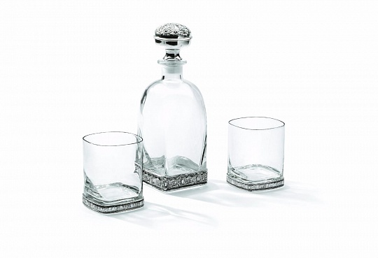 Набор для виски ROSSINI: декантер и бокалы (2 шт) в подарочной упаковке
