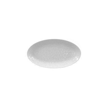 Блюдо овальное, 20х11 см, фарфор, серия  STRAVAGANZA WHITE