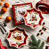 Блюдо сервировочное фарфоровое CHRISTMAS MEMORIES, размер: 30х30 см в подарочной упаковке