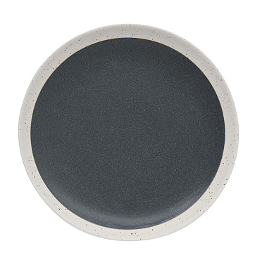 Тарелка десертная керамическая GRAPHITE DARK GREY, д. 19 см