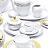 Набор посуды чайный, 15 предметов, фарфор, серия LEAF