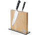 Подставка для ножей деревянная, размер: 28x9x25,5 см