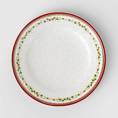 Classic Christmas & Toy's delight, Annual Christmas edition, Тарелка обеденная 28 cm, белая