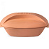 Емкость для запекания с крышкой CULINARIO размер 22,0 x 13,7 x 36,5 cm цвет терракот примерно на 4 человек