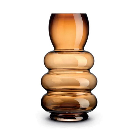 Ваза стеклянная AMBER, размер: 15,5х30 см в подарочной упаковке