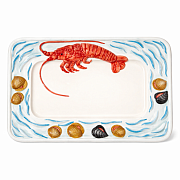 Блюдо прямоугольное керамическое "Лобстер", размер: 46x33 см  магазин «Аура Дома»