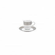 Чашка кофейная фарфоровая, объем 110 мл, ANTAR ARGENTATUS PORCEL  магазин «Аура Дома»