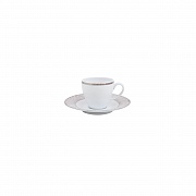 Блюдце кофейное, 13 см, фарфор, серия LEAF PORCEL  магазин «Аура Дома»