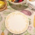 Блюдо круглое керамическое "Виноград", д. 35 см, бежевое