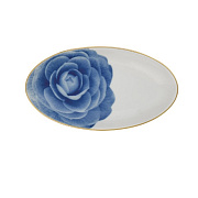 Блюдо овальное фарфоровое OLYMPUS ROYAL BLOOM, размер: 20x11 см  магазин «Аура Дома»