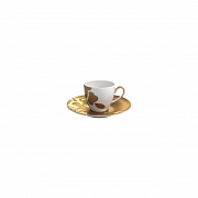 Чашка кофейная (100 мл) с блюдцем (13 см), фарфор, серия PARISIEN PORCEL  магазин «Аура Дома»