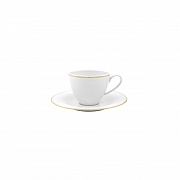 Чашка чайная фарфоровая BALLET GOLDEN, объем 260 мл PORCEL  магазин «Аура Дома»