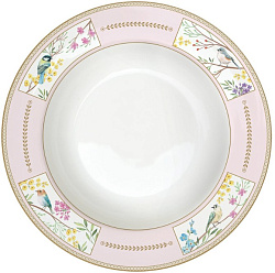 Блюдо глубокое фарфоровое BIRDS MELODY, д. 21,5 см