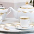 Набор посуды чайный, 15 предметов, фарфор, серия Imperio Gold