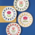 Блюдо сервировочное фарфоровое FLOWERY, размер: 35x23,5 см в подарочной упаковке