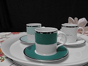 Набор посуды чайный, 15 предметов, фарфор, серия ETHEREAL ULTRAMARINE GREEN PORCEL магазин «Аура Дома»