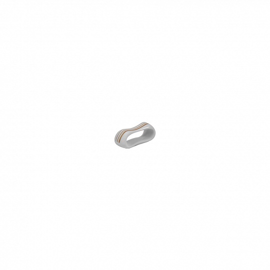 Кольцо для салфеток, 7х2,5 см, фарфор, серия GOLDEN STRIPES