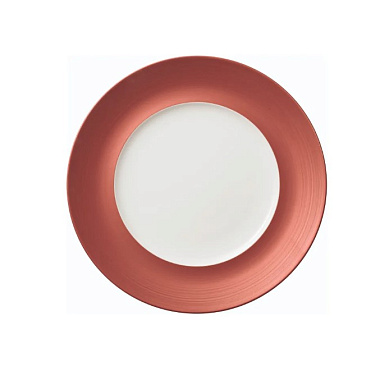Тарелка сервировочкая 29 см Manufacture Glow 32 cm, Premium Porcelain, Медная/белая, Villeroy & Boch