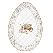 Блюдо сервировочное фарфоровое SPRING BLOOM, размер: 30x21 см в подарочной упаковке Easy Life / Nuova R2S магазин «Аура Дома»