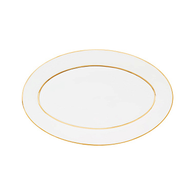 Блюдо овальное фарфоровое MYTH PREMIUM GOLD, размер: 31х20 см